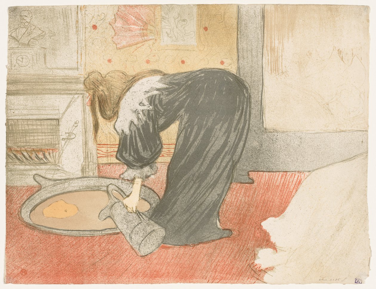 Elles: Nainen kylpyammeessa, 1896. tekijältä Henri de Toulouse Lautrec