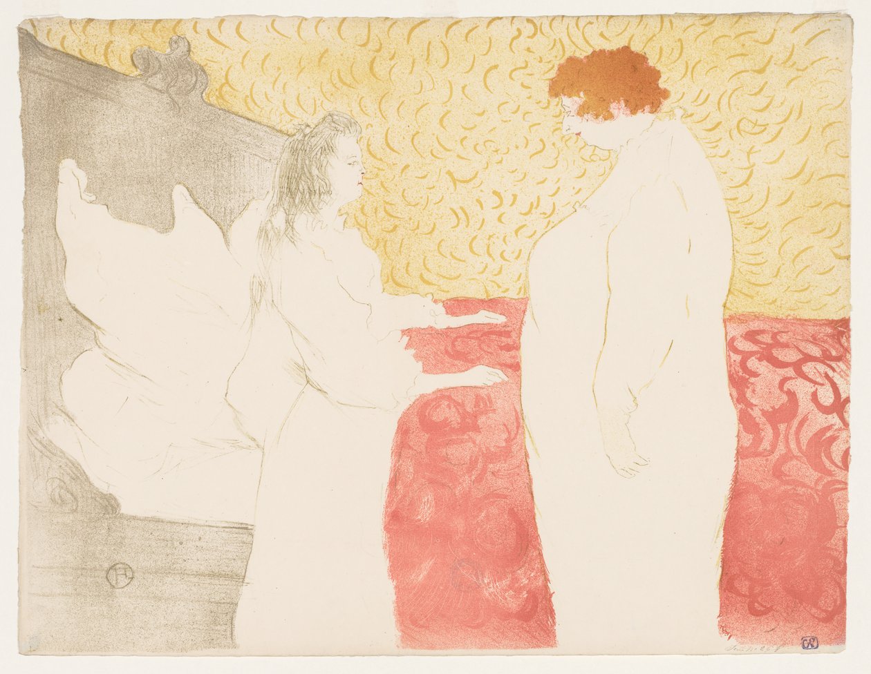 Elles: Nainen sängyssä, 1896. tekijältä Henri de Toulouse Lautrec