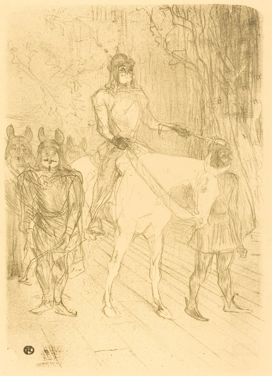 Brasseurin sisäänkäynti "Chilpericissä" tekijältä Henri de Toulouse Lautrec
