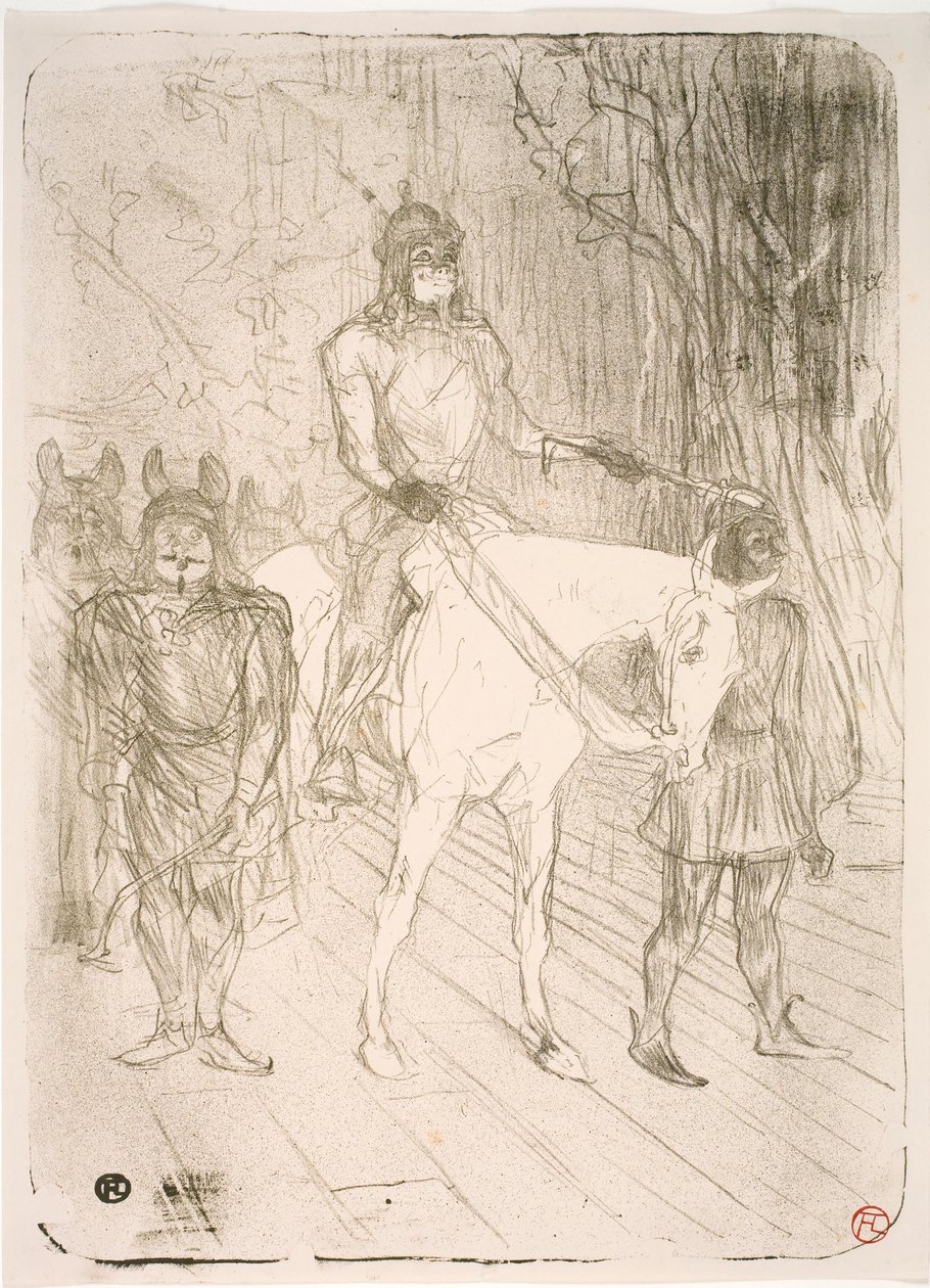 Sisäänkäynti Brasseuriin Chilpéricissä tekijältä Henri de Toulouse Lautrec
