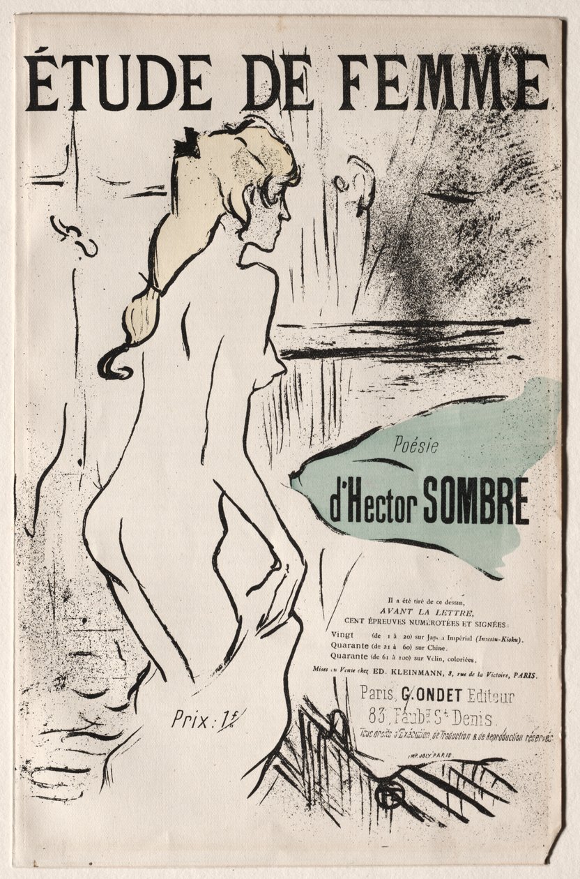 Naisen tutkimus tekijältä Henri de Toulouse Lautrec