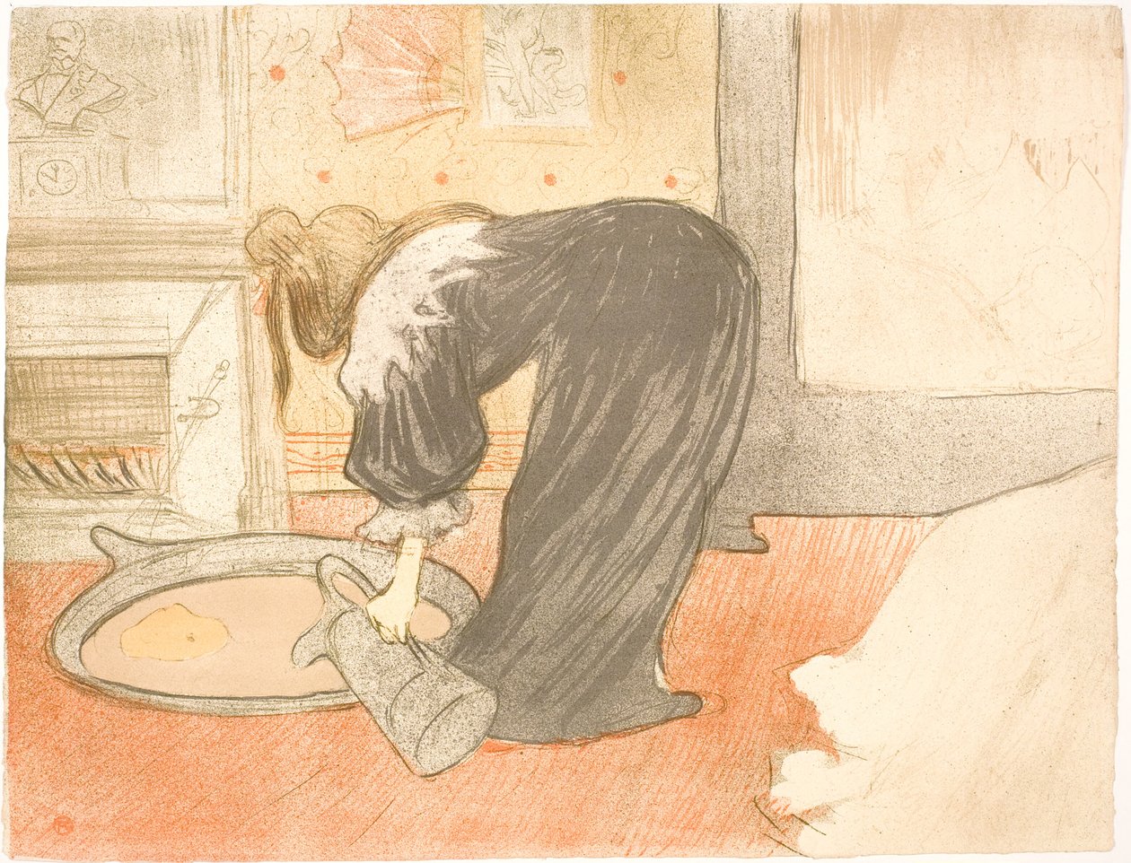 Nainen kylpyammeessa tekijältä Henri de Toulouse Lautrec