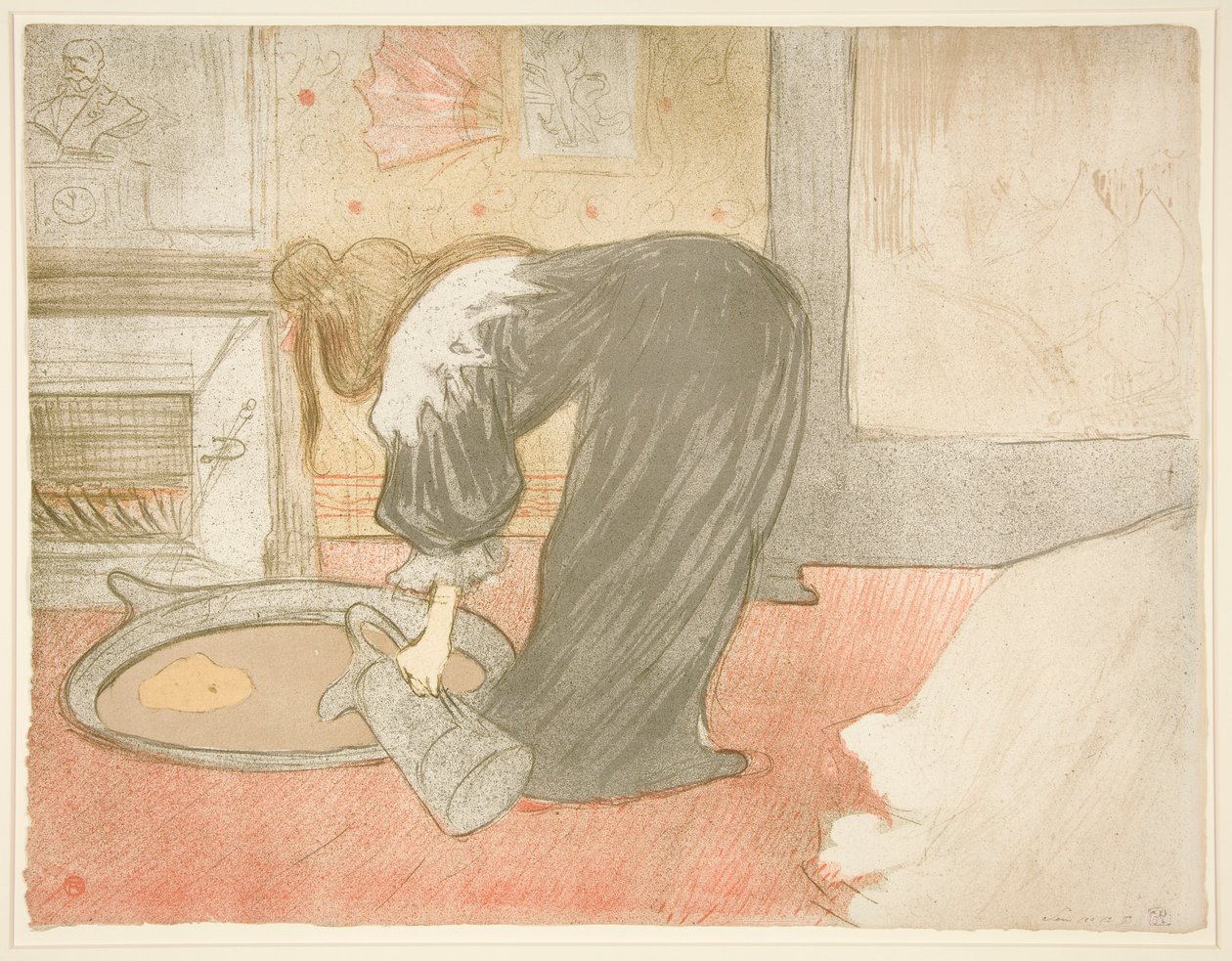Femme au tub (Woman at the Tub), sarjasta Elles tekijältä Henri de Toulouse Lautrec