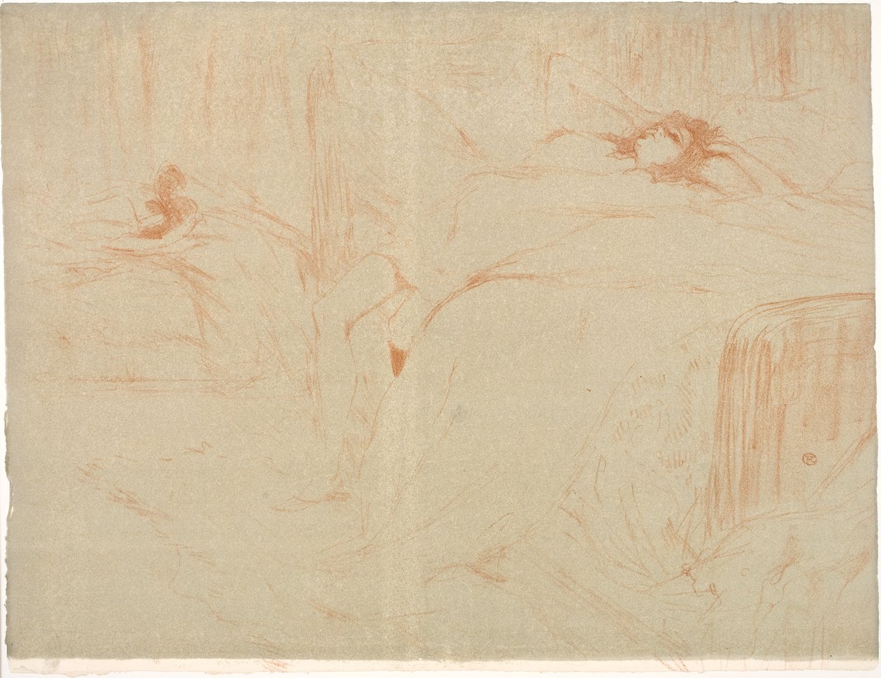 Nainen selässä, väsymys tekijältä Henri de Toulouse Lautrec