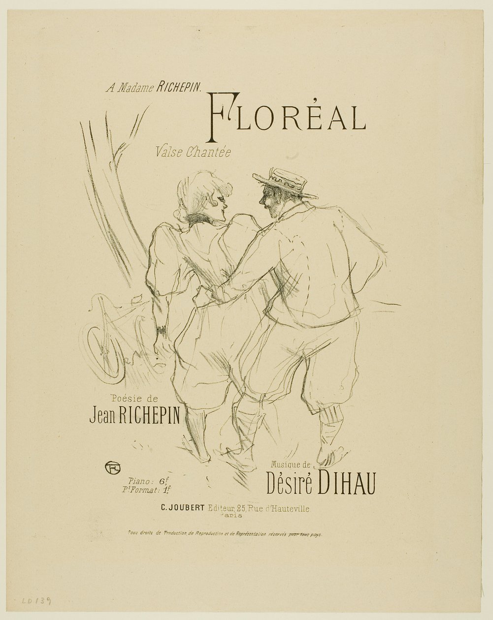 Floréal, Désiré Dihaun Melodiesista tekijältä Henri de Toulouse Lautrec