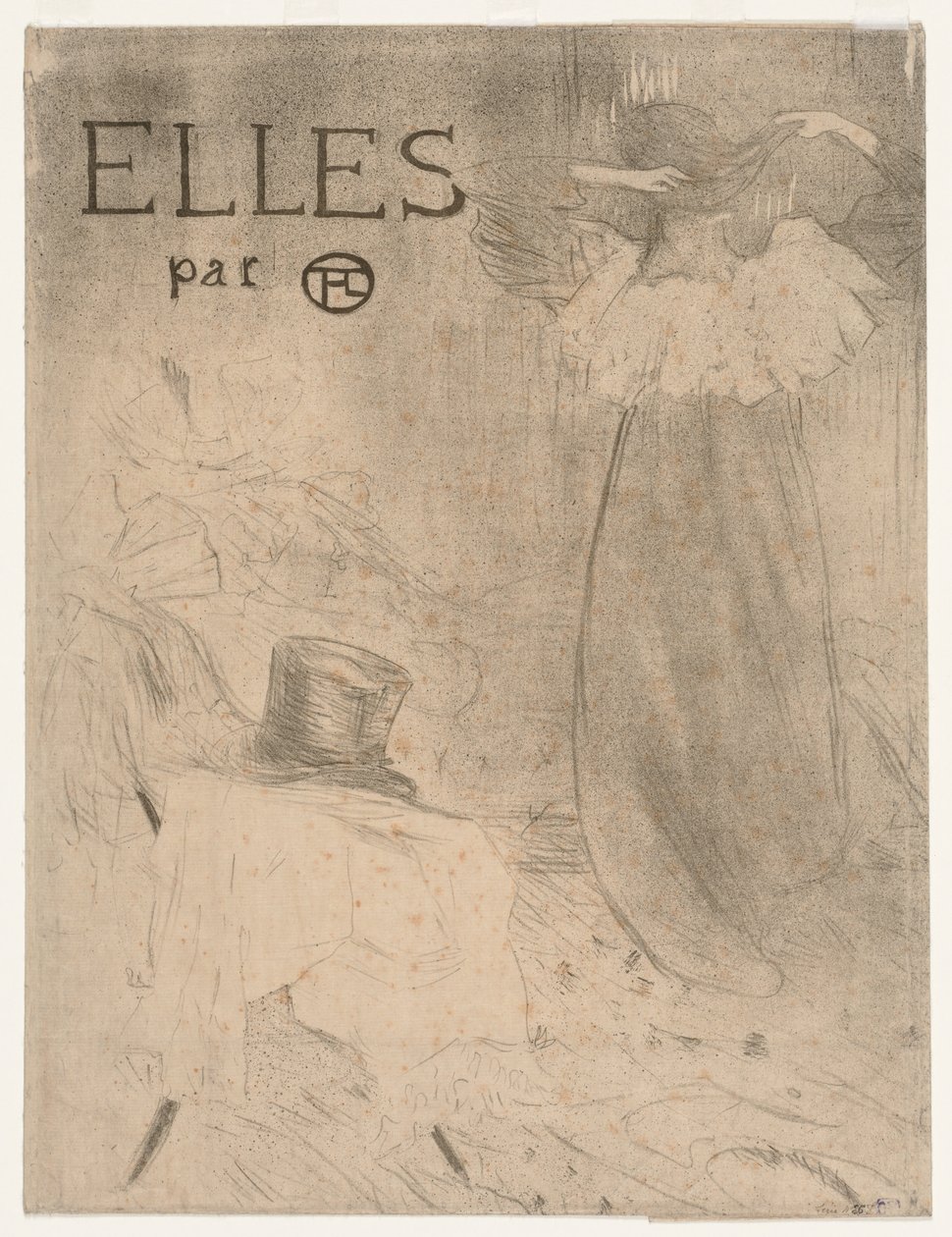 Kansio For Frontispiece of Elles, 1896. tekijältä Henri de Toulouse Lautrec