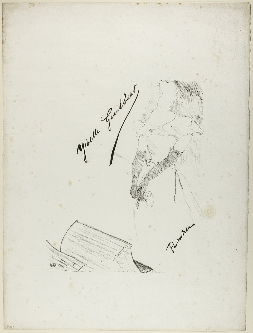 Etukappale Yvette Guilbertille tekijältä Henri de Toulouse Lautrec