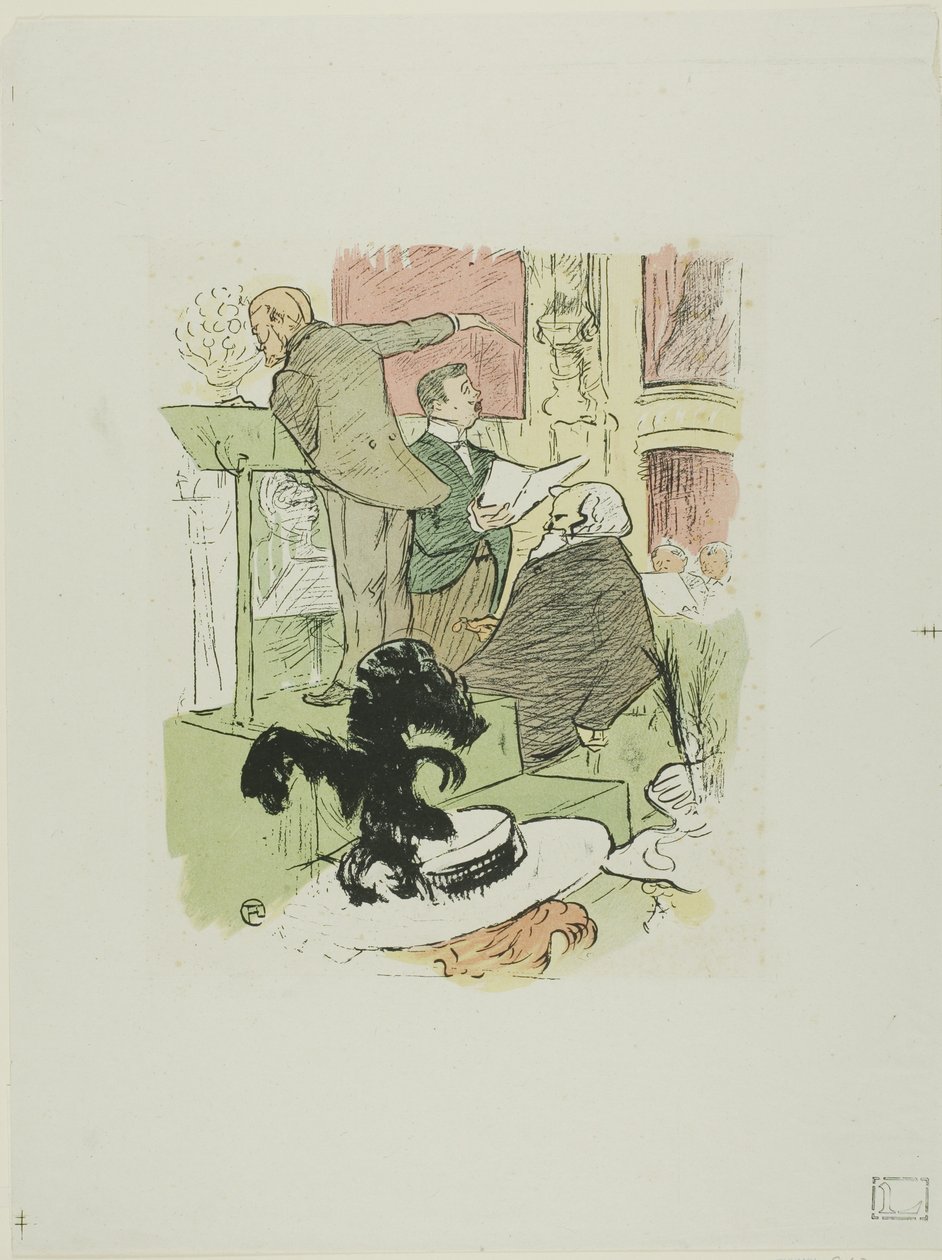 Upeita oopperakonsertteja: Ambroise Thomas osallistuu Françoise de Riminin harjoituksiin tekijältä Henri de Toulouse Lautrec