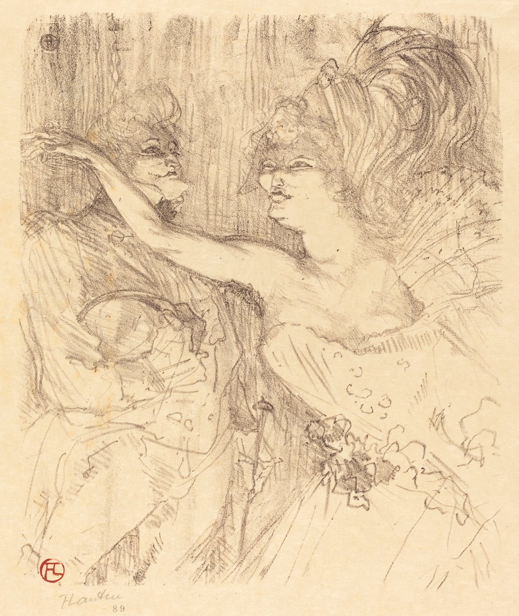 Guy ja Mealy kävelemässä Pariisissa Guy ja Mealy kävelemässä Pariisissa, 1898. tekijältä Henri de Toulouse Lautrec