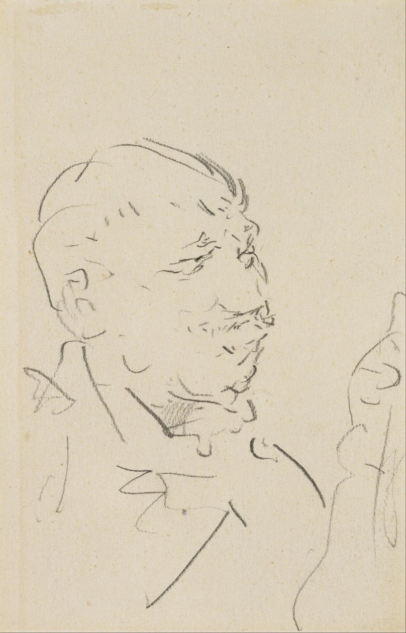 Miehen pää tekijältä Henri de Toulouse Lautrec