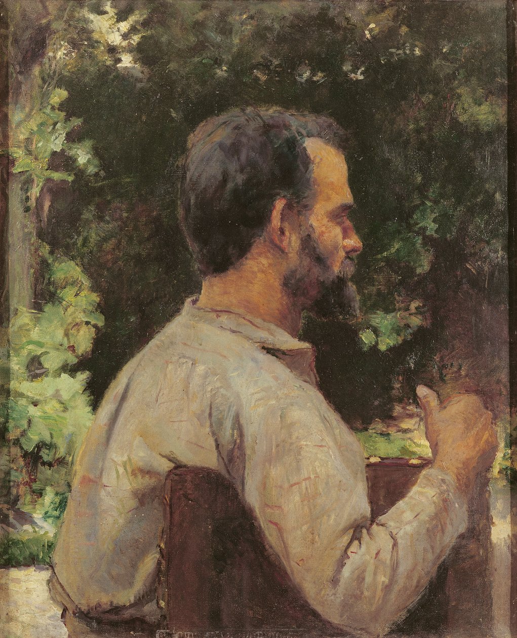 Miehen pää, Monsieur Etienne Devismes, 1882 tekijältä Henri de Toulouse Lautrec