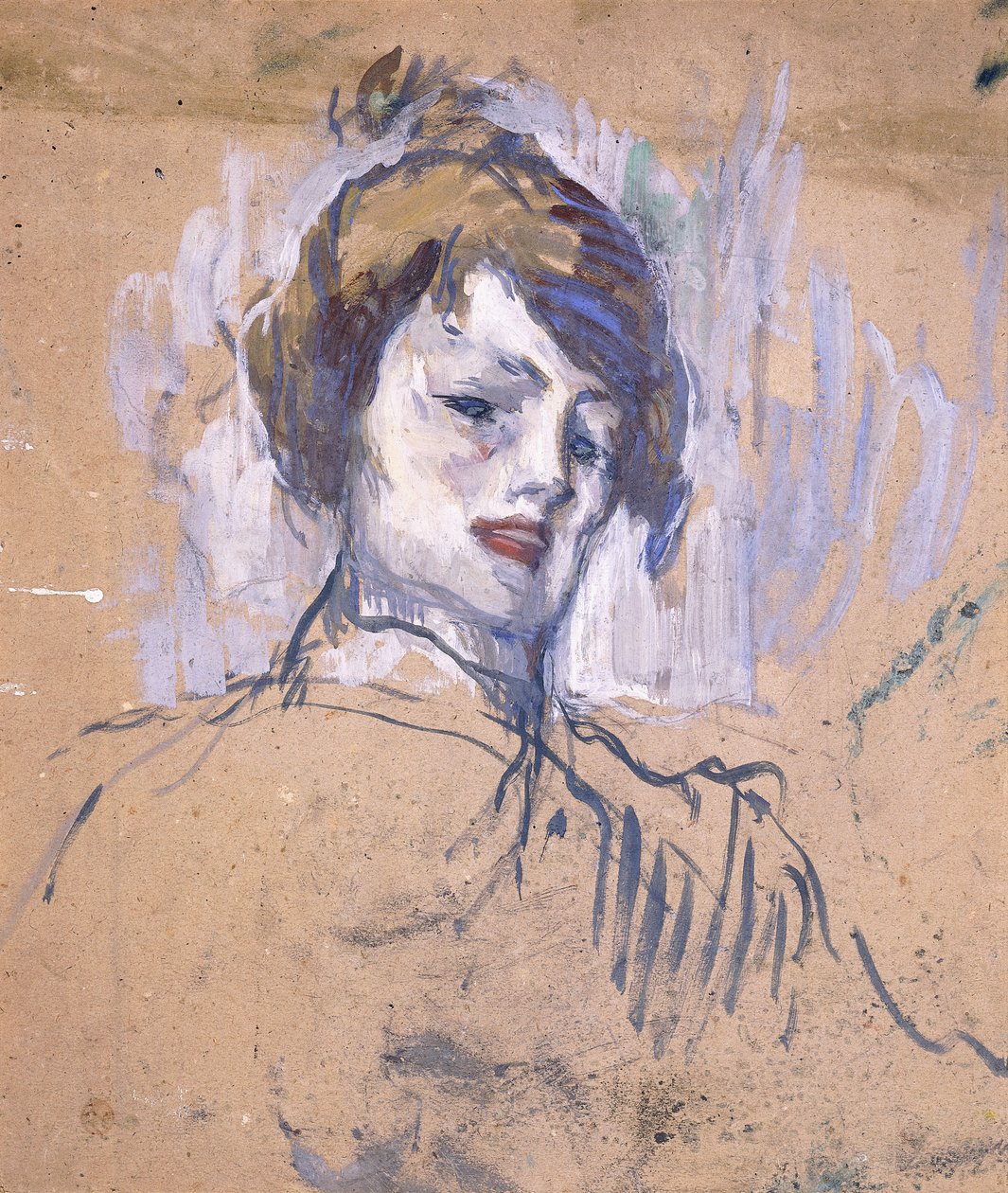 Naisen pää, 1896 tekijältä Henri de Toulouse Lautrec