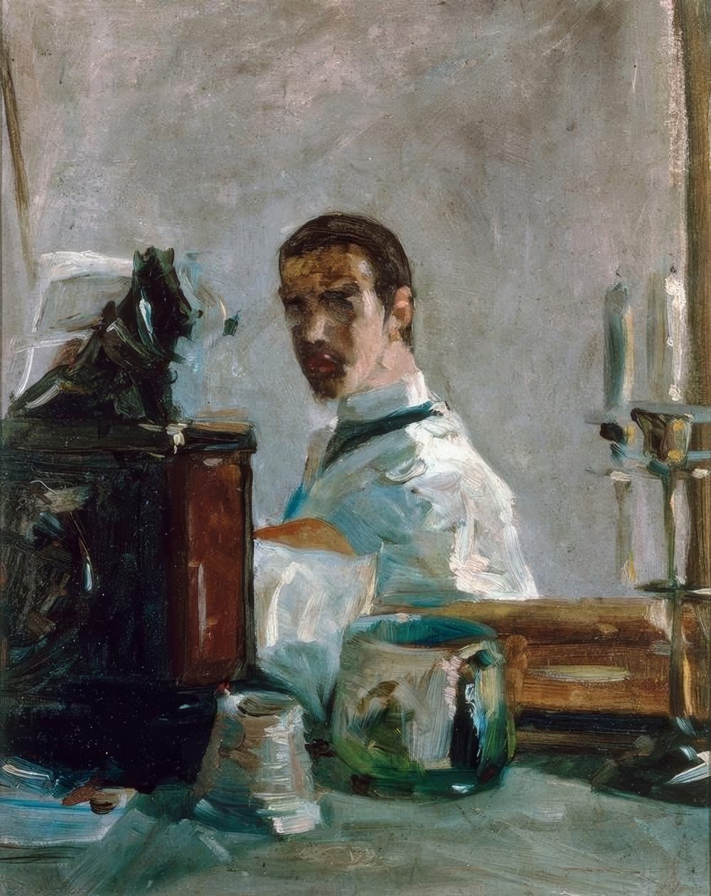 Henri de Toulouse-Lautrec par lui-même (Autoportrait devant tekijältä Henri de Toulouse Lautrec