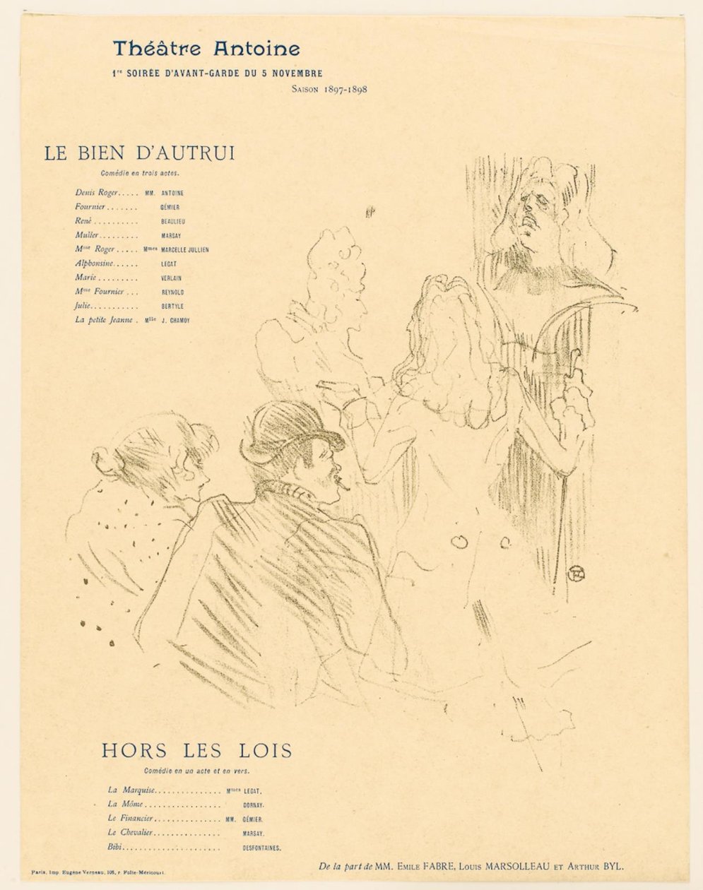 Kunnianosoitus Molierelle tekijältä Henri de Toulouse Lautrec