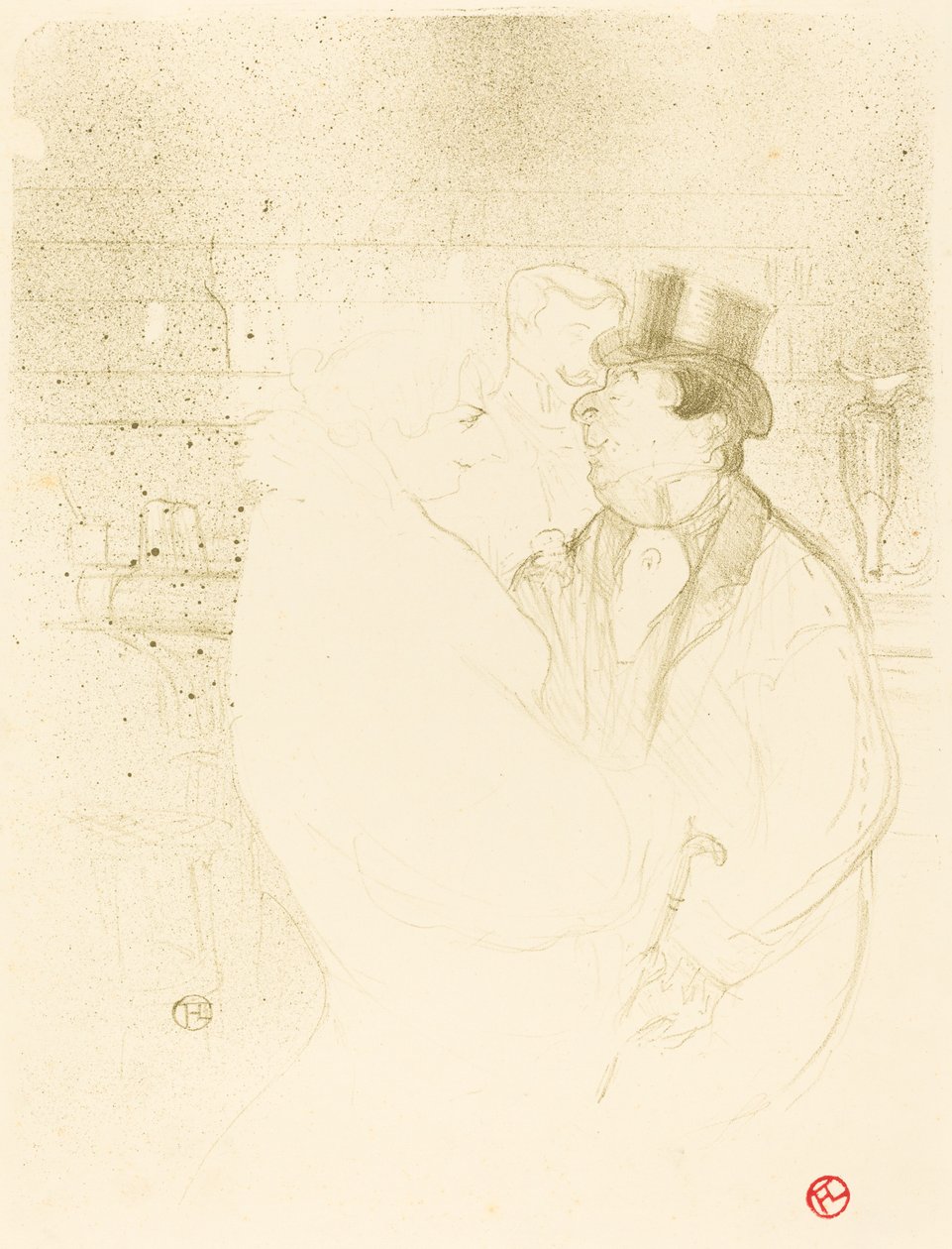 Ida Heath Bar Ida Heath au barissa, 1894. tekijältä Henri de Toulouse Lautrec