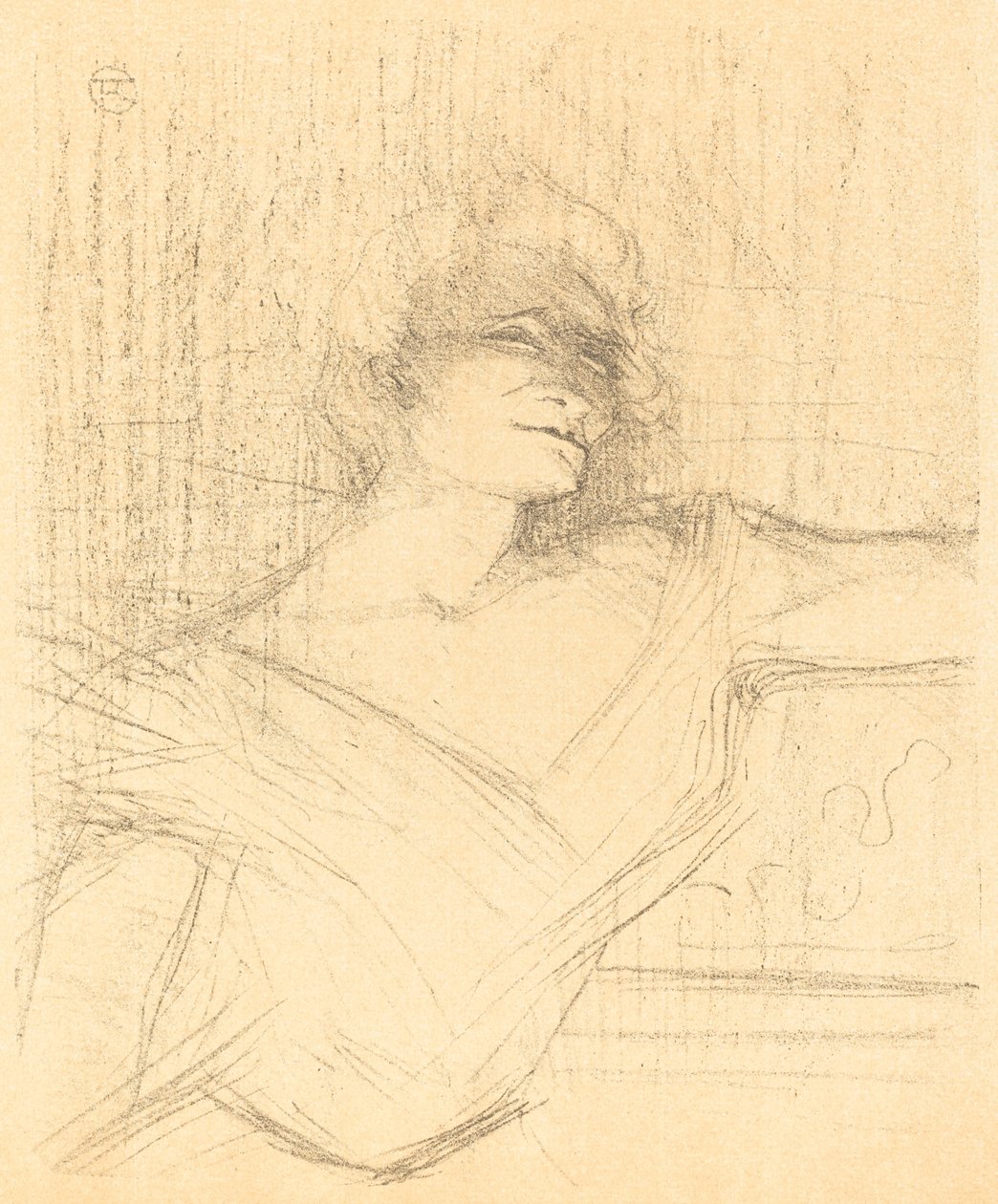 In "La glu" (In "La glu") tekijältä Henri de Toulouse Lautrec