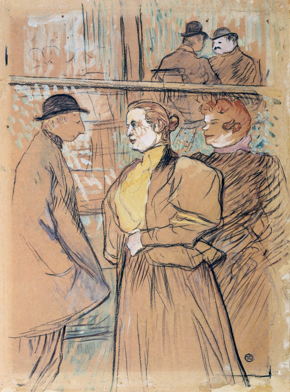 Moulin Rougessa, 1800-luvulla tekijältä Henri de Toulouse Lautrec
