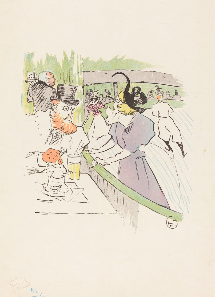 Luisteluammattilaisen kauneudenhoitolassa, 1895. tekijältä Henri de Toulouse Lautrec