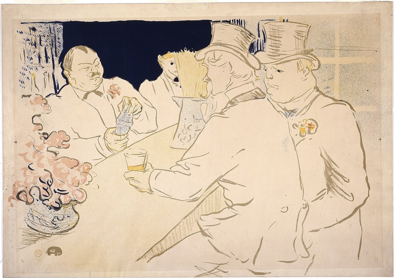 Irlantilainen ja amerikkalainen baari, Rue Royale, The Chap Bookista tekijältä Henri de Toulouse Lautrec