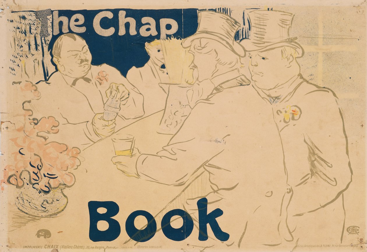 Irlantilainen ja amerikkalainen baari, Rue Royale; juliste elokuvalle "The Chap Book", 1895 tekijältä Henri de Toulouse Lautrec