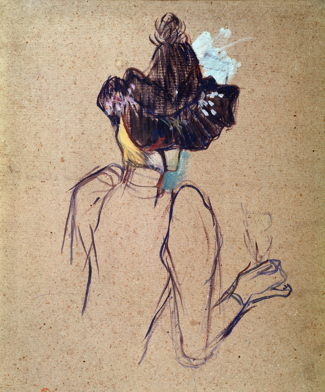 Jane Avril (öljy pahville tekijältä Henri de Toulouse Lautrec