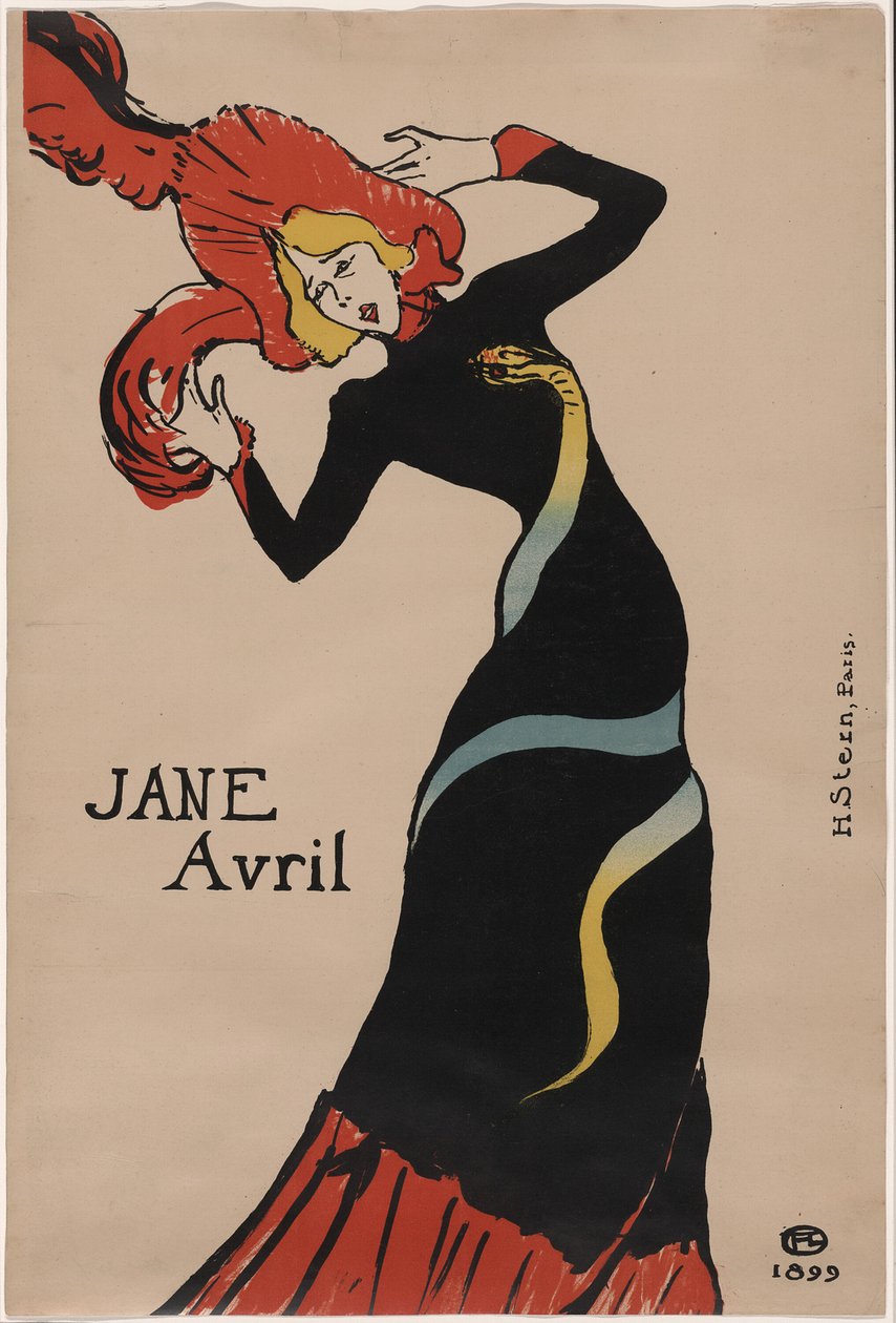 Jane Avril tekijältä Henri de Toulouse Lautrec