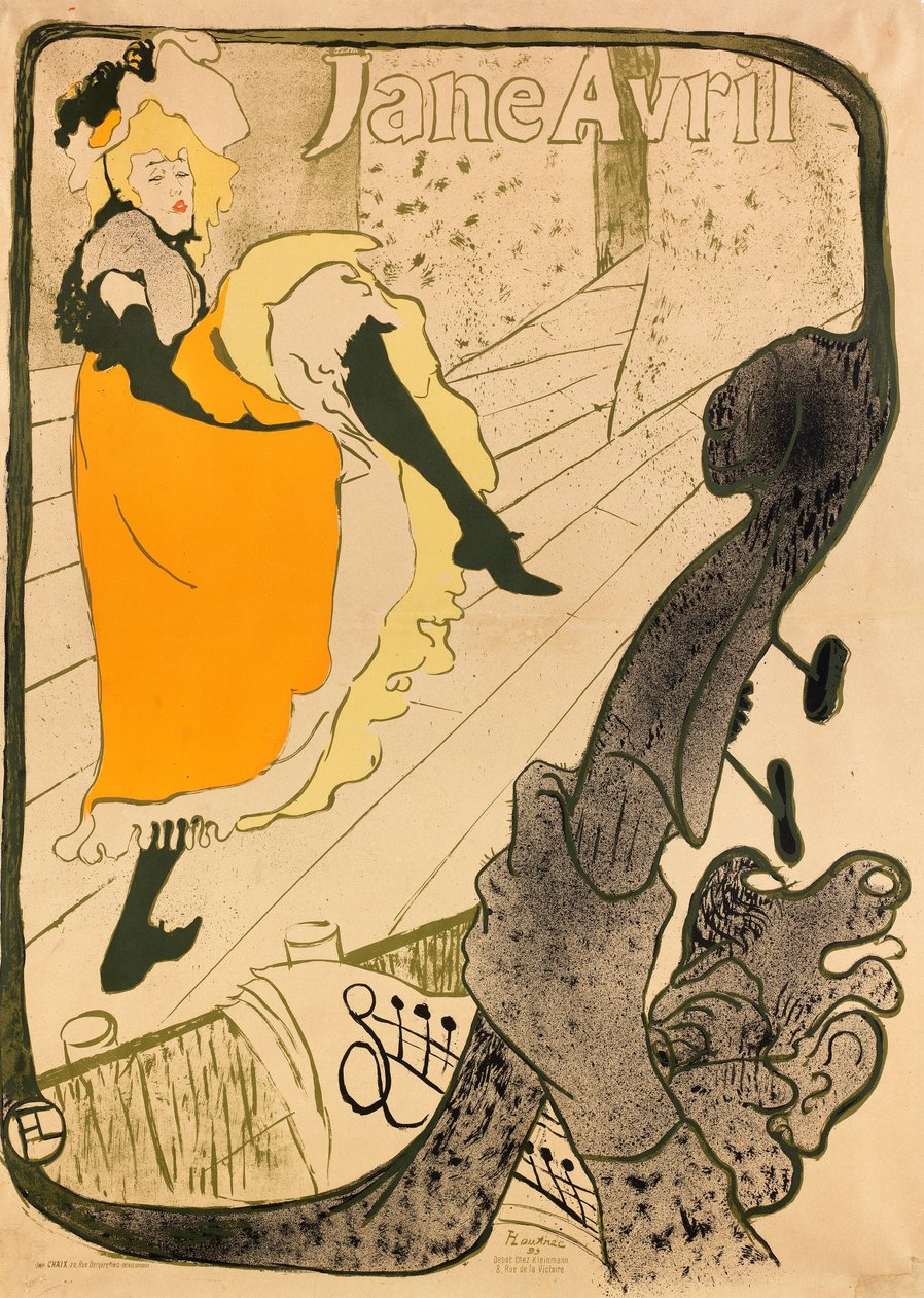 Jane Avril tekijältä Henri de Toulouse Lautrec