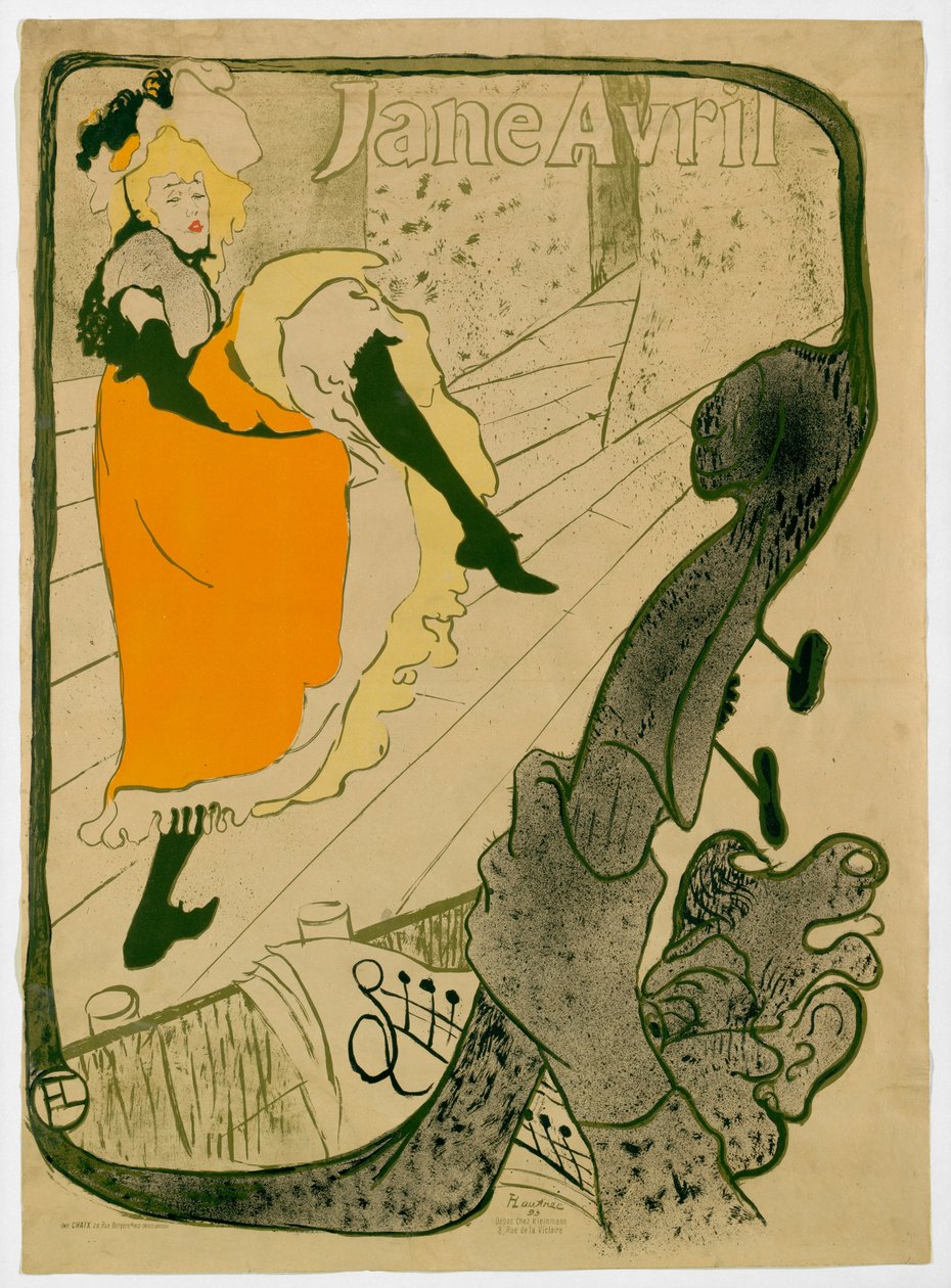 Jane Avril tekijältä Henri de Toulouse Lautrec