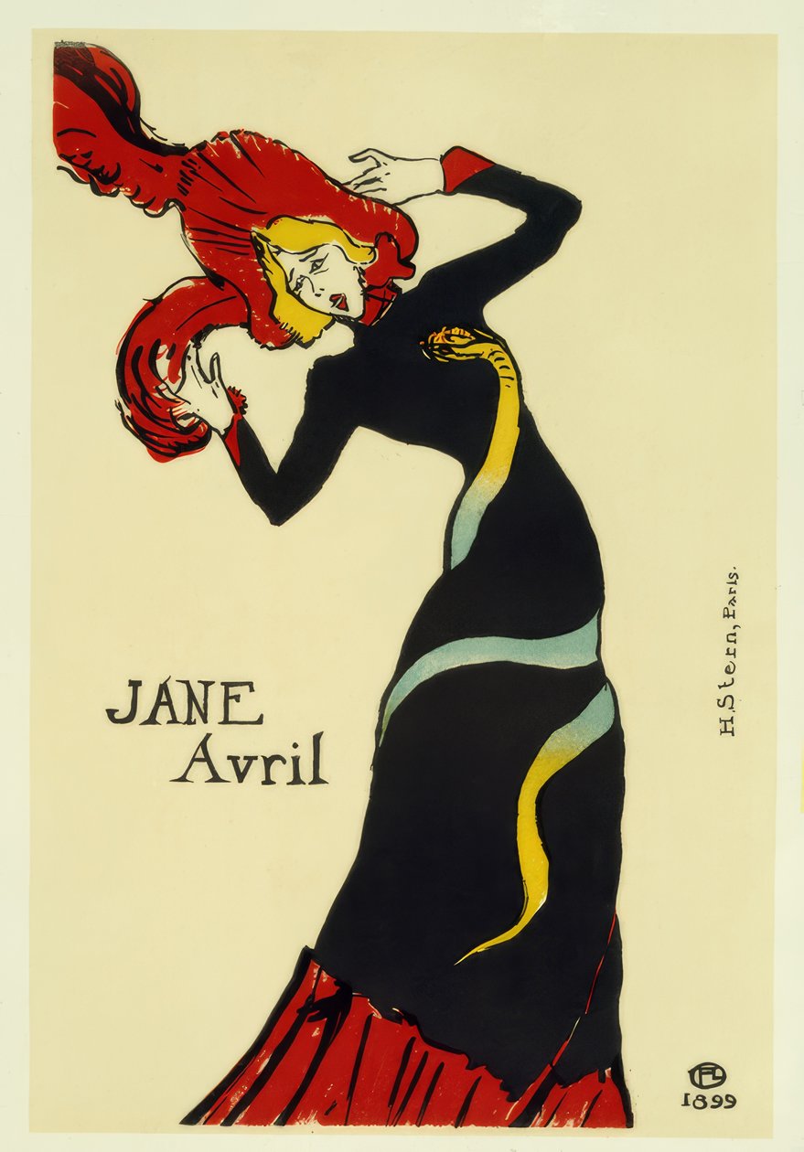 Jane Avril tekijältä Henri de Toulouse Lautrec