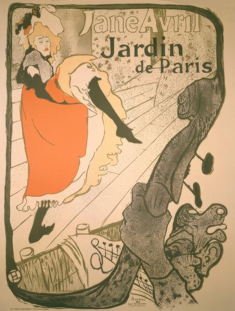 Jane Avril tekijältä Henri de Toulouse Lautrec