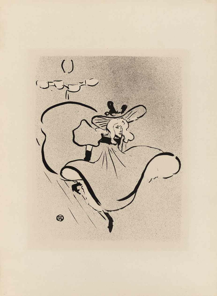 Jane Avril, Le Café-Concert -ohjelmasta tekijältä Henri de Toulouse Lautrec
