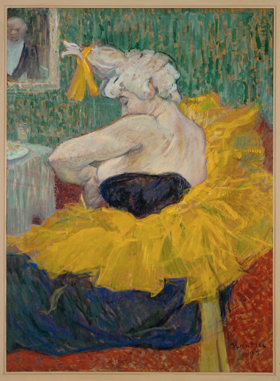 La Clowness Cha-U-Kao, Moulin Rouge -teatterin näyttelijä ... tekijältä Henri de Toulouse Lautrec