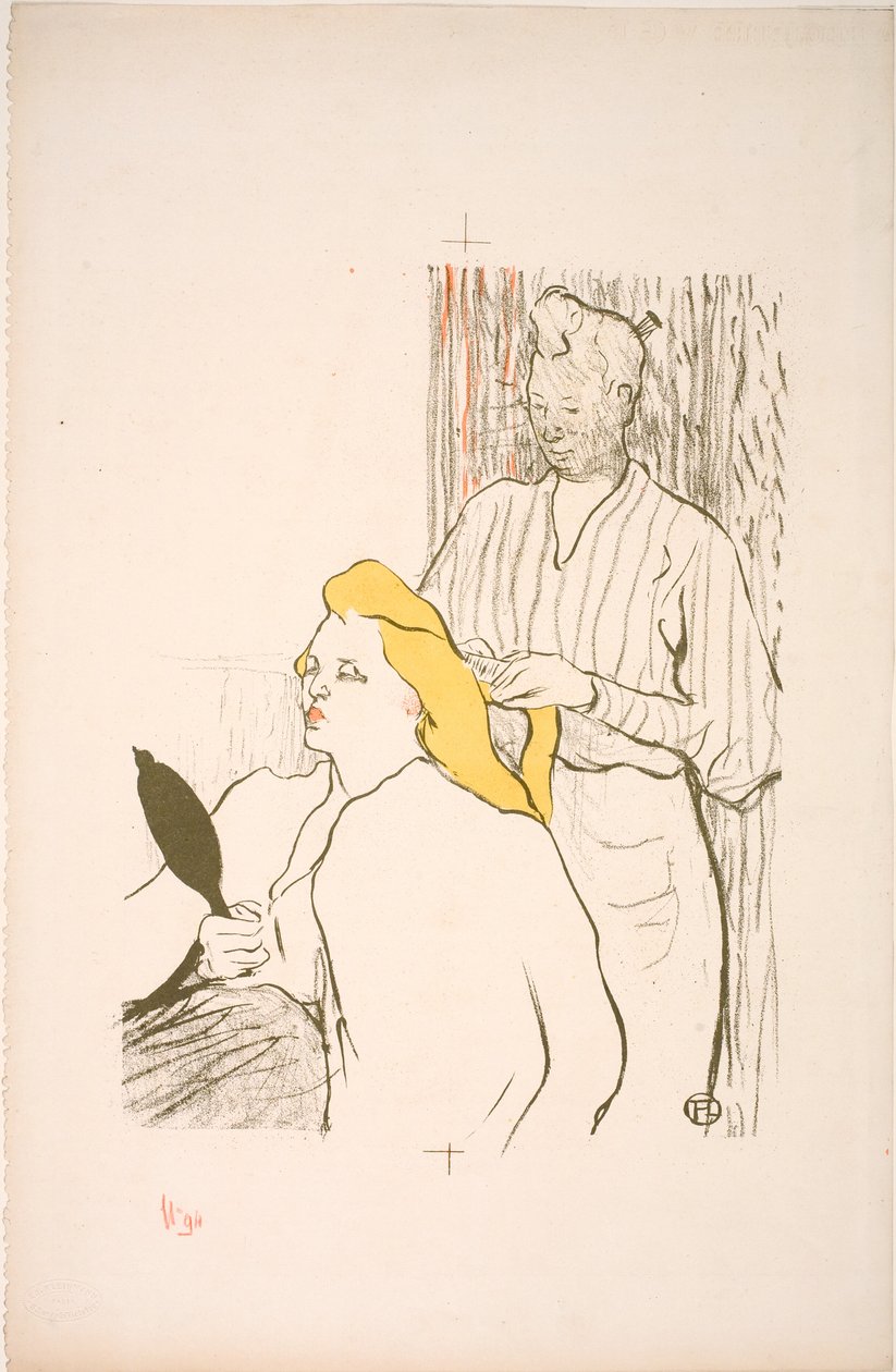Hiustyyli. Ilmainen teatteriohjelma tekijältä Henri de Toulouse Lautrec