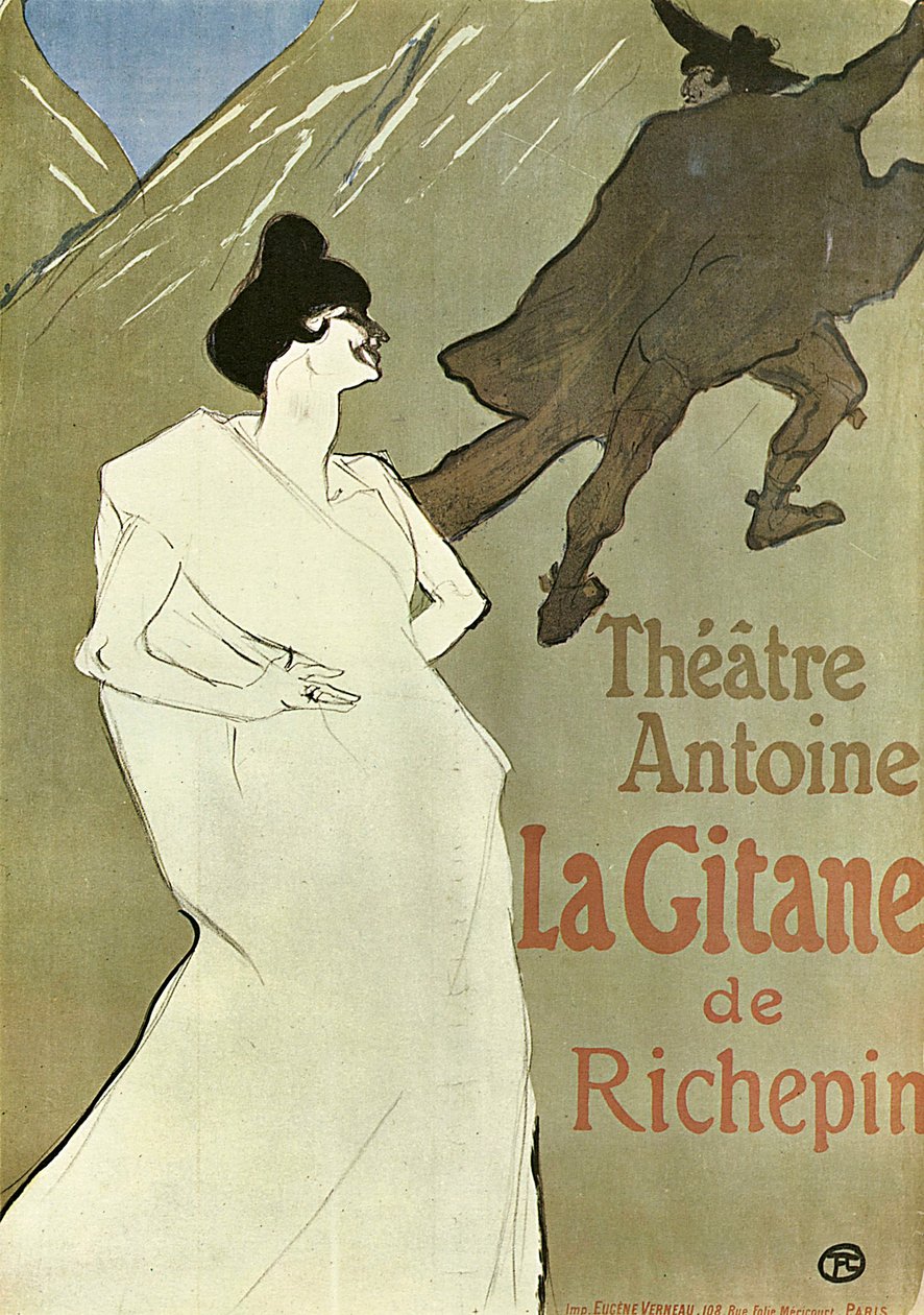 Mustalainen, 1899-1900. tekijältä Henri de Toulouse Lautrec