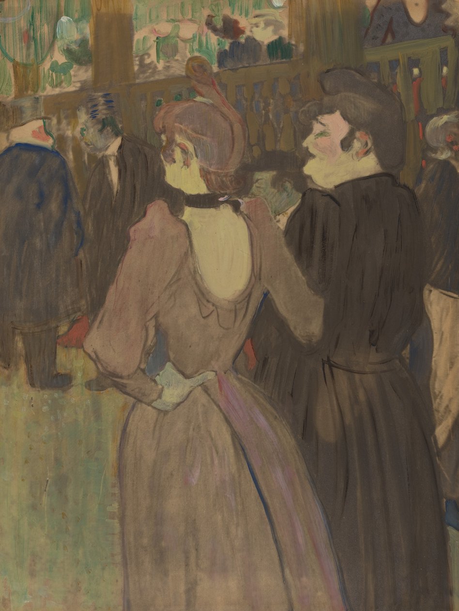 La Goulue ja hänen sisarensa tekijältä Henri de Toulouse Lautrec