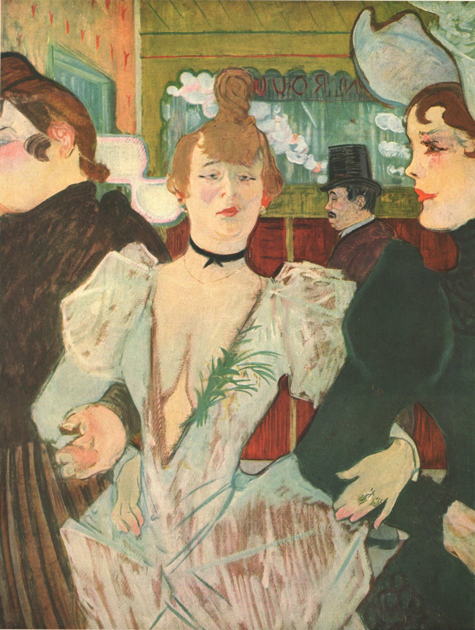 "La Goulue Moulin Rougessa", 1892, 1952. tekijältä Henri de Toulouse Lautrec
