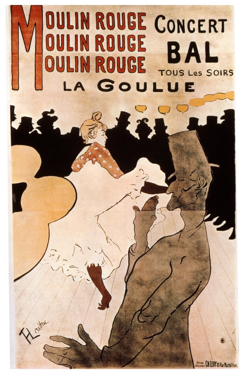 La Goulue Moulin Rougessa, 1892. tekijältä Henri de Toulouse Lautrec