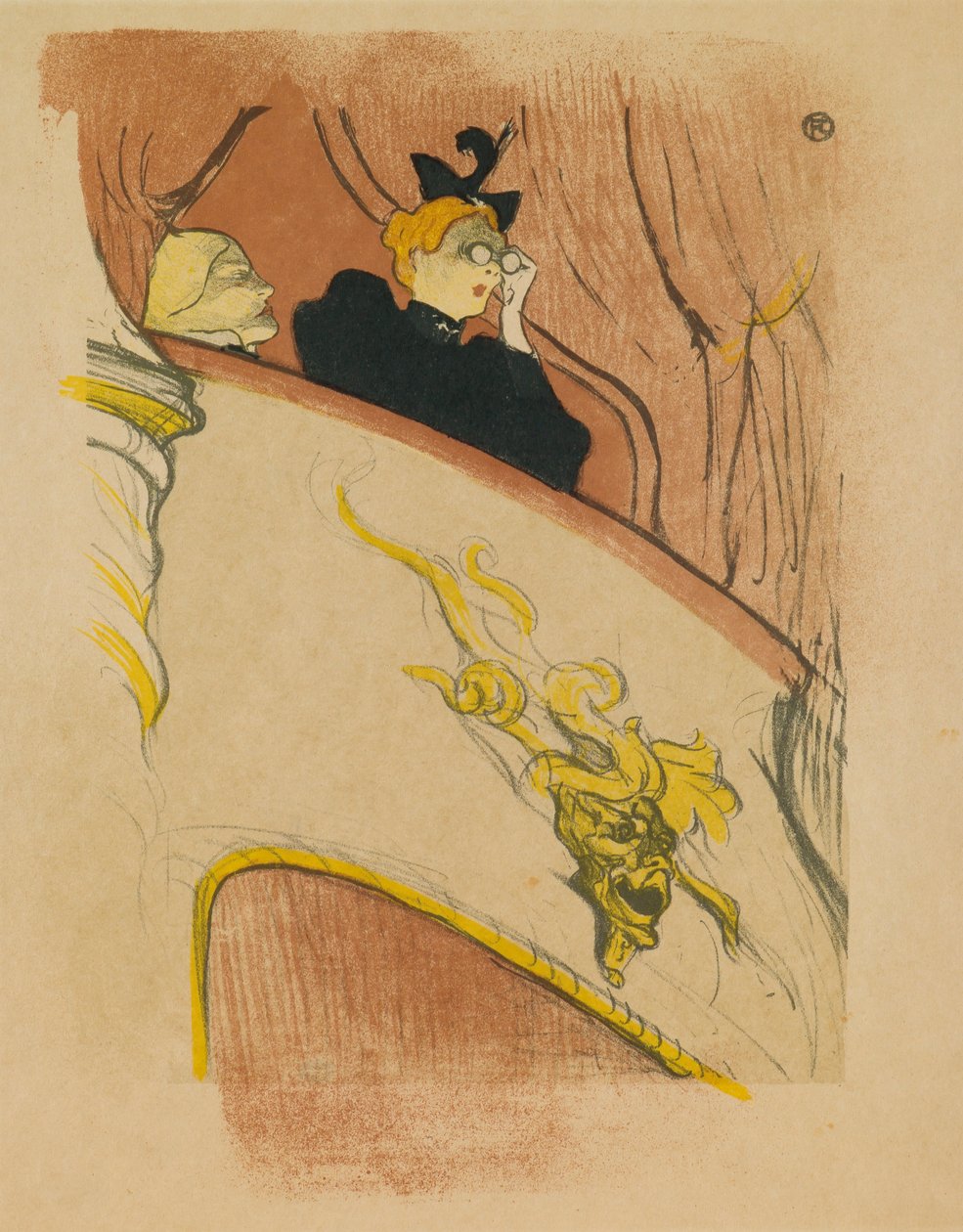 Golden Mascaron Lodge tekijältä Henri de Toulouse Lautrec