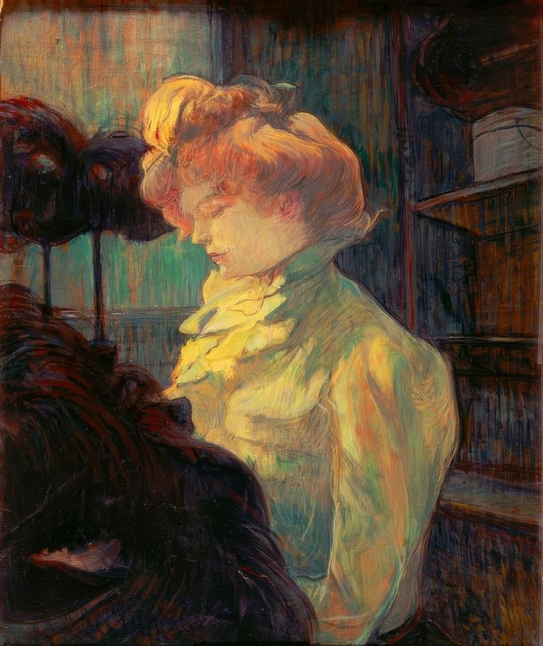 La Modiste (Mademoiselle Louise Blouet) tekijältä Henri de Toulouse Lautrec