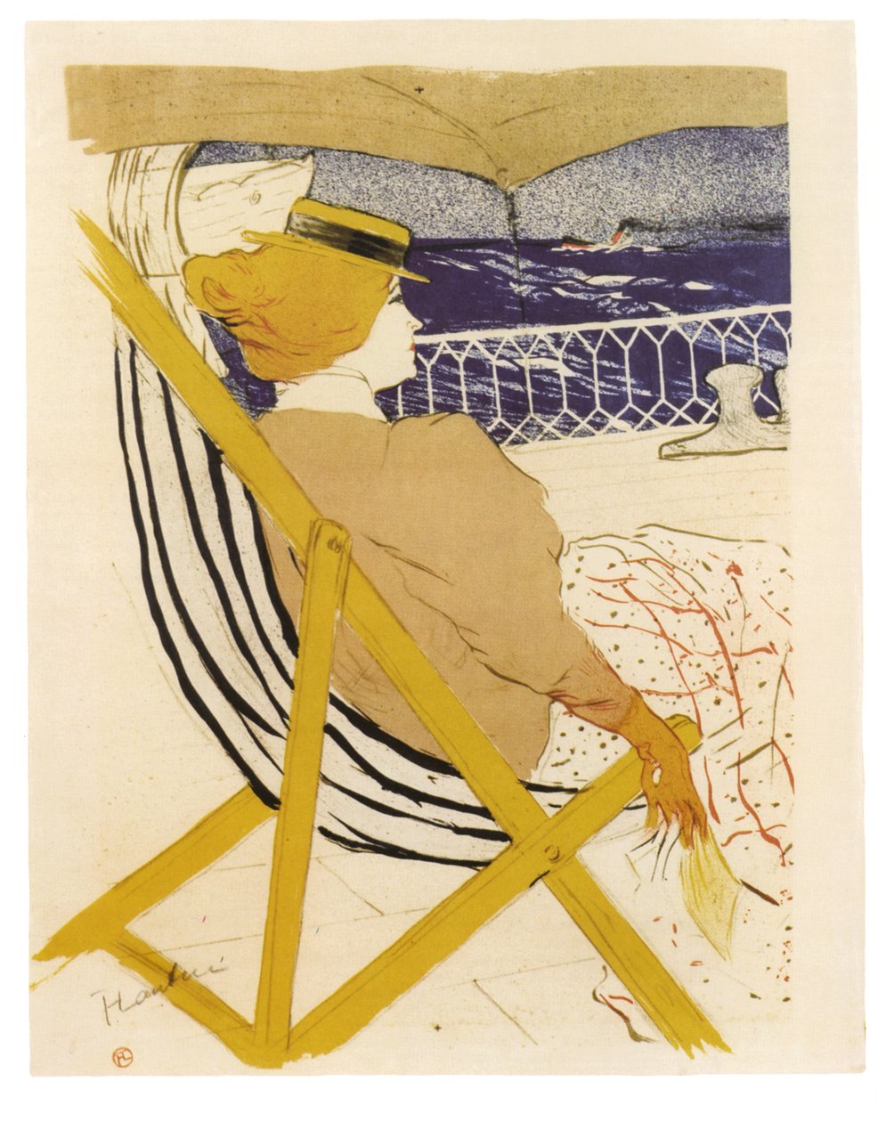 La Passagere du 54 tai Promenade en Yacht, 1895 tekijältä Henri de Toulouse Lautrec