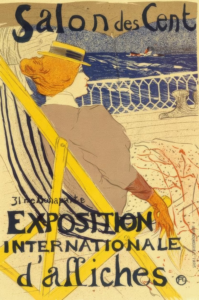 La Passagère du 54 ou Promenade en Yacht tekijältä Henri de Toulouse Lautrec