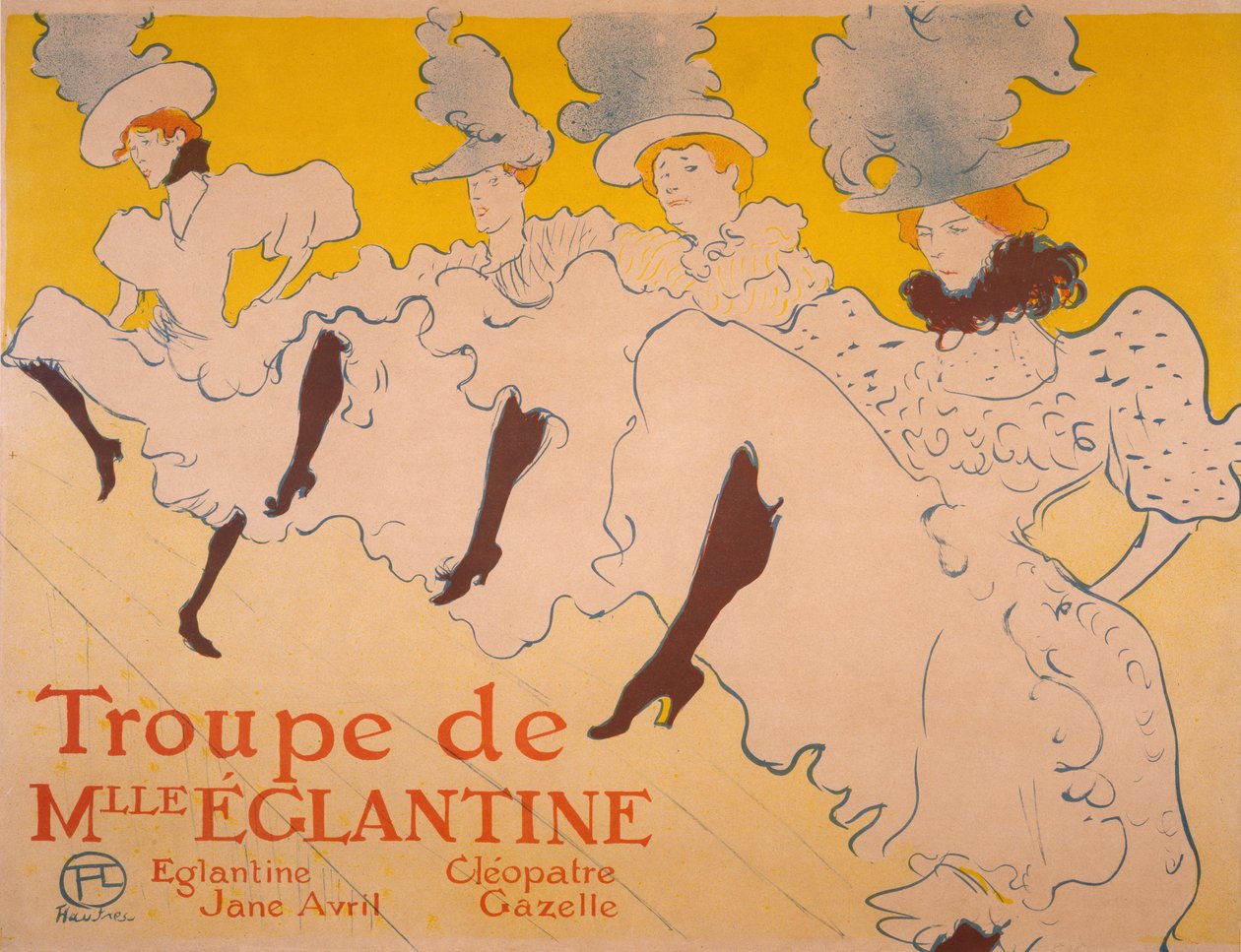 Mlle Églantinen seurue, 1895-1896 tekijältä Henri de Toulouse Lautrec