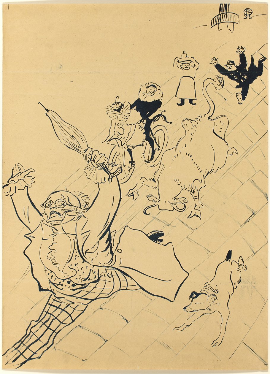 Vihainen lehmä tekijältä Henri de Toulouse Lautrec