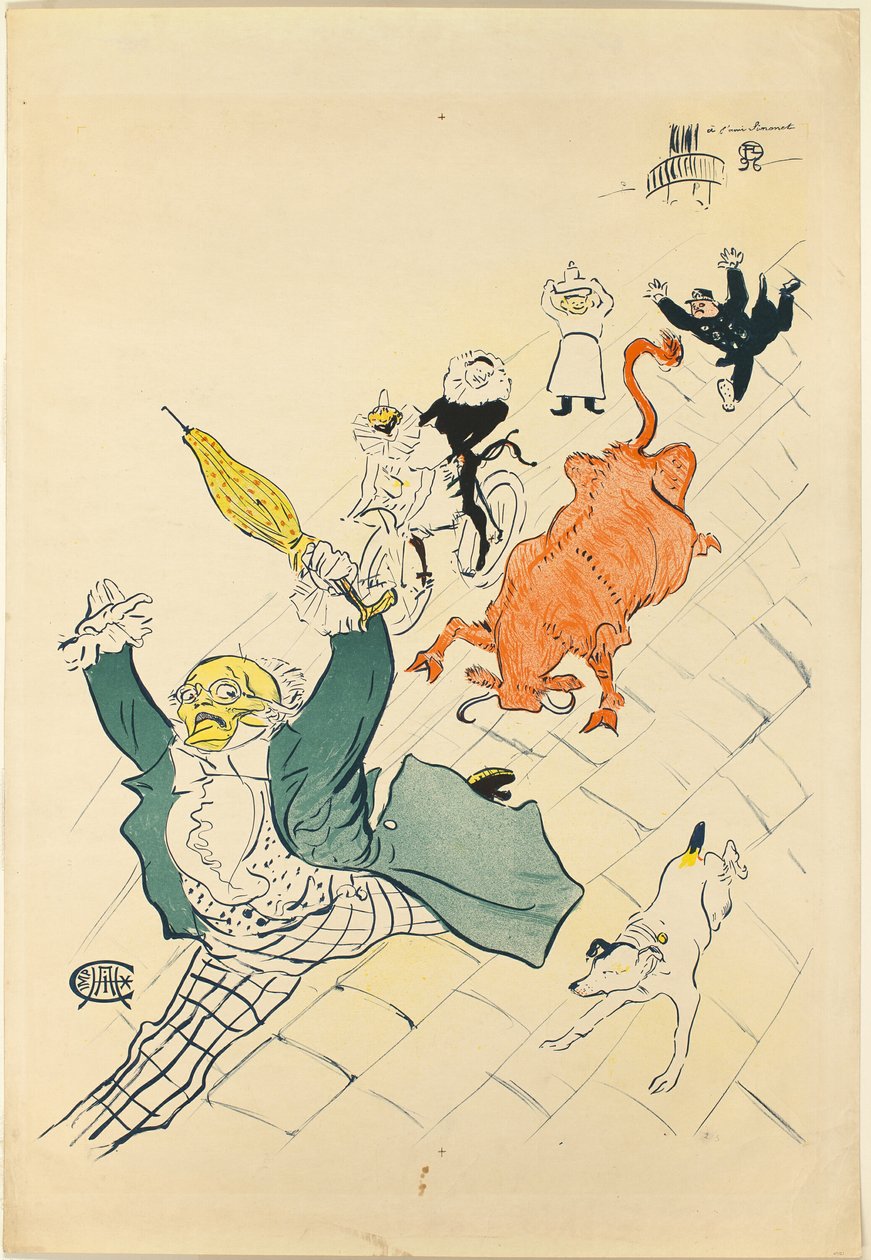 Vihainen lehmä tekijältä Henri de Toulouse Lautrec