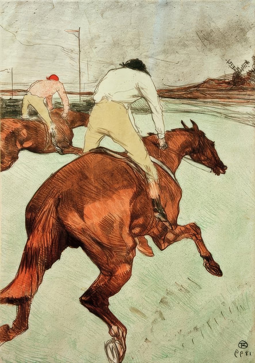 Le Jockey tekijältä Henri de Toulouse Lautrec