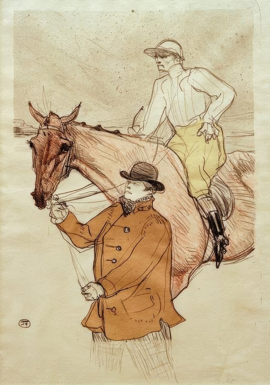 Jääkiekko menossa postiin tekijältä Henri de Toulouse Lautrec