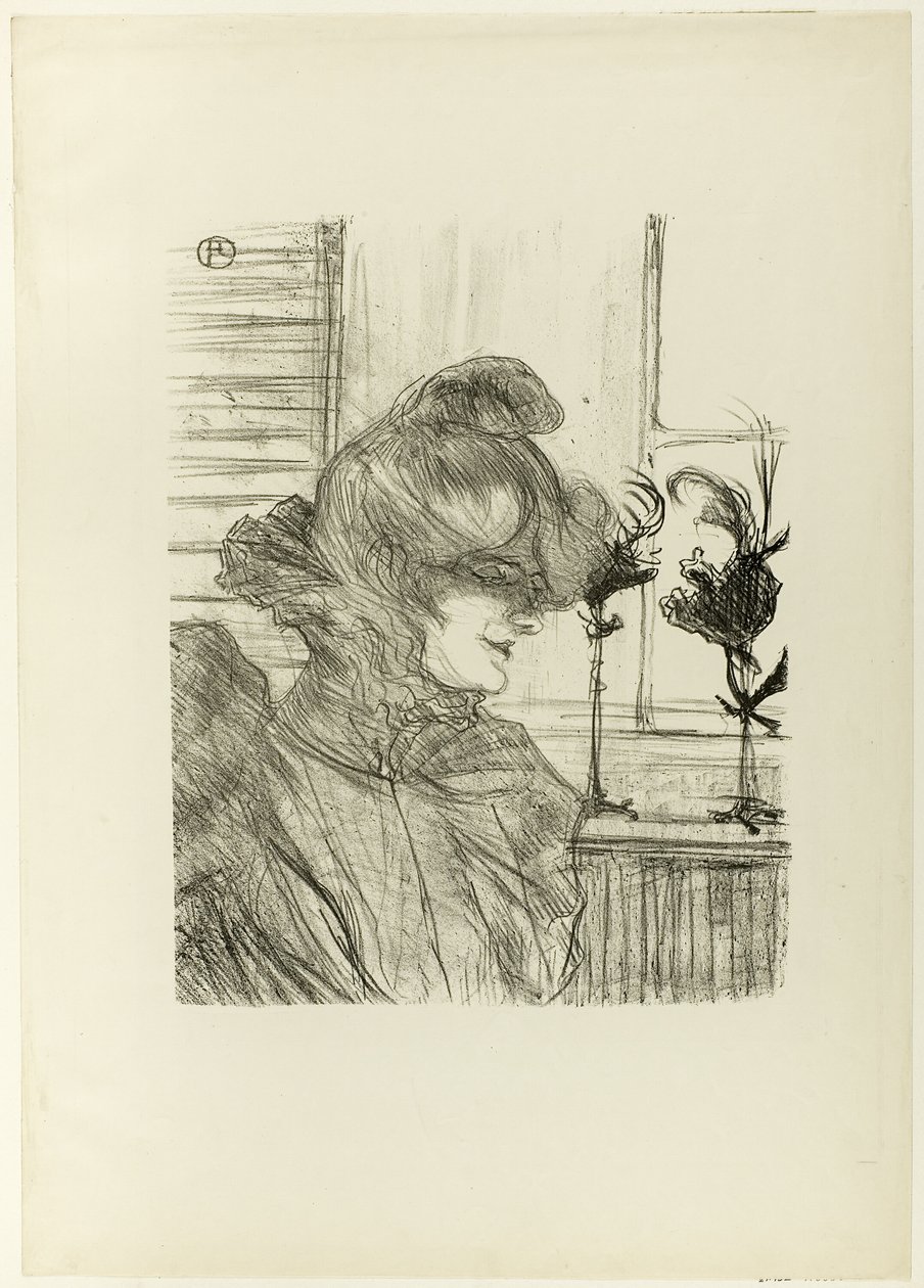 Le Margoin (Mademoiselle Louise Blouet) tekijältä Henri de Toulouse Lautrec