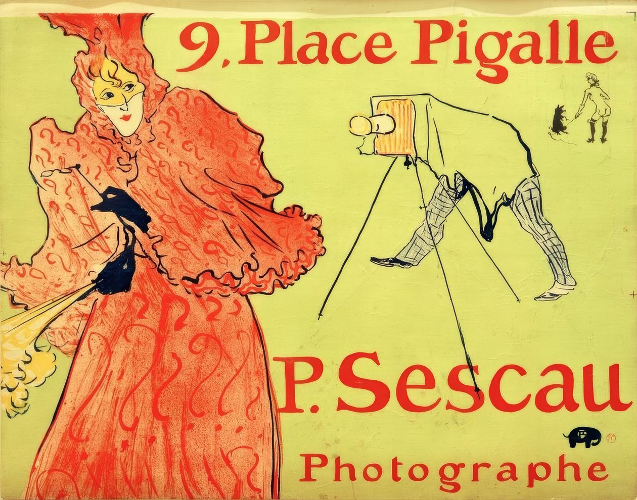 Valokuvaaja Sescau tekijältä Henri de Toulouse Lautrec