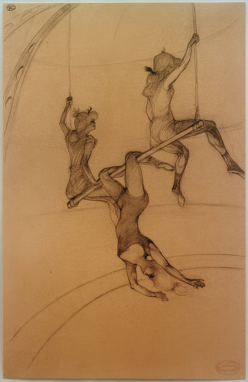 Lentävä trapetsi tekijältä Henri de Toulouse Lautrec