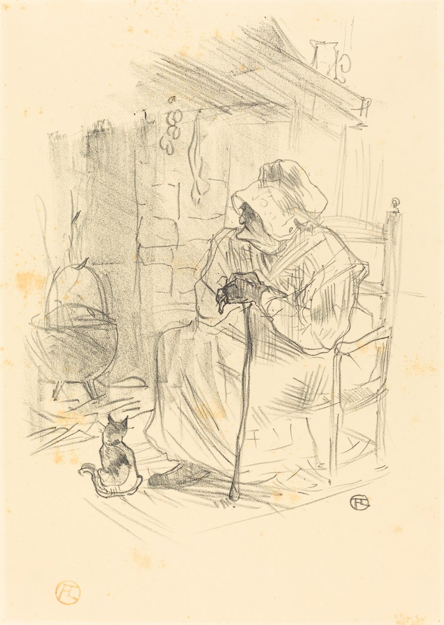 Salaisuus, 1895. tekijältä Henri de Toulouse Lautrec